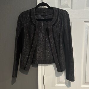 Express Black Metallic Women's Blazer